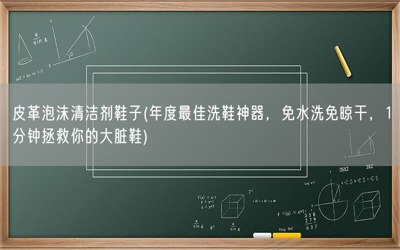 皮革泡沫清洁剂鞋子(年度最佳洗鞋神器，免水洗免晾干，1分钟拯救你的大脏鞋)